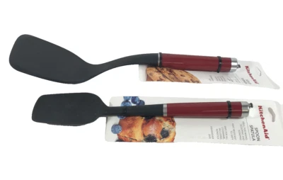 Kitchenaid 2 Piece-  Spatula And Flipper -  Red Handles - New - Image 1 of 4