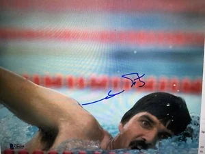 FOTO FIRMADA A MANO AUTOGRAFIADA 8 X 10 DEL MEDALLISTA DE ORO OLÍMPICO MARK SPITZ A-22 - Imagen 1 de 2