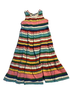 Hanna Andersson Tank Stripe Racerback Sporty Dress 140 10 - Picture 1 of 6