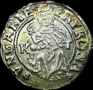 1527 KT Jhon I Zapolya  Silver Denar. Medieval TRANSYLVANIA .Nice Toning. Rare - Picture 1 of 2