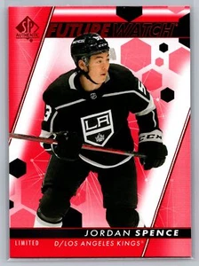 2022-23 SP Authentic #114 Jordan Spence Red Parallel LA Kings - Picture 1 of 2