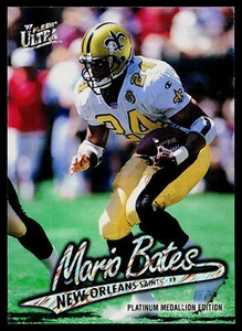 Mario Bates 1997 Ultra Platinum Medallion #P286 New Orleans Saints - Picture 1 of 2