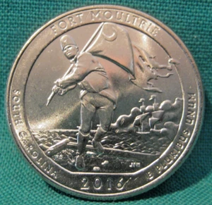 2016-D Washington 25c-ATB Series-Fort Moultrie-Choice Uncirculated-#402-35 - Picture 1 of 2