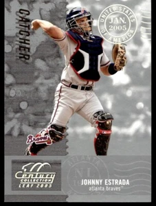 2005 Leaf Century Material Tissu Position Johnny Estrada G54 099/100 Atlanta - Photo 1 sur 2