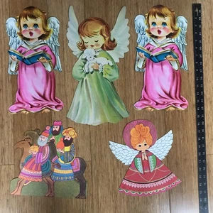 Vintage Christmas Die Cut  Lot Wall Decorations - Picture 1 of 1