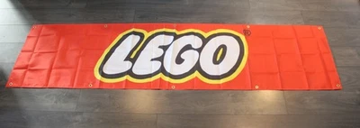 Lego Giant 2x8 ft Banner Big Flag Toy Store Advertising Construction Legos Logo - Image 1 of 4