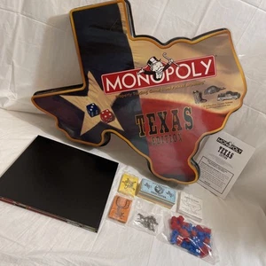 Monopoly TEXAS STATE SHAPED Edition 1999 Sealed Pieces Unused - Picture 1 of 15