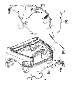Genuine Mopar Front End Module Wiring 68211286AD - Picture 1 of 3