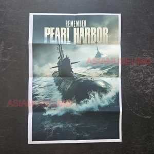 1943 WW2 USA JAPAN REMEMBER PEARL HARBOR SUBMARINE WAR PROPAGANDA POSTER M670 - Picture 1 of 9