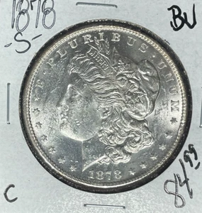 Dólar de plata Morgan 1878-S ~ BU ~BONITA MONEDA~ REF#C - Imagen 1 de 2