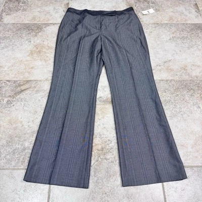 Tahari Arthur S Lavine Dress Pants Women's 16 Grey Wide Leg Career Office NWT - Image 1 of 4