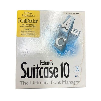 Extensis Suitcase 10 Font Manager Software for Mac OS CD English - Image 1 of 2
