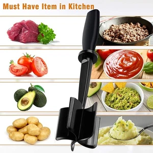 1pc Meat Chopper, Hamburger Chopper, Premium Heat Resistant Masher and Smasher - Picture 1 of 9