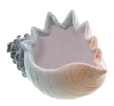 Keramikfigur Meeresschnecke, Maritime Dekoschale Strandschnecke, Dekotopf 22 Cm • 18.95€