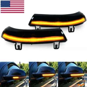 2x Sequential LED Turn Signal Side Mirror Light Fits VW Golf 5 Jetta MK5/Passat - Picture 1 of 11