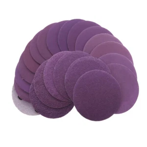 50mm 2Inch Hook Loop Sanding Discs Pads 60-10000 Grit Round Wet & Dry Sandpaper - Picture 1 of 32