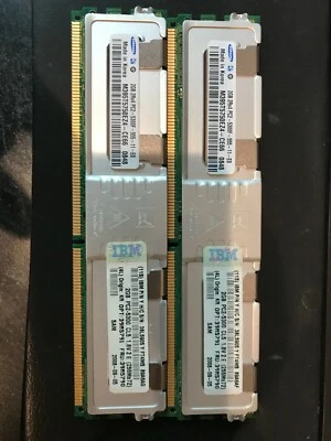 Samsung 2 x 2GB 2Rx4 PC2-5300 CL5 ECC DDR2 SDRAM (2 x 2GB=4GB) - Image 1 of 3