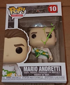 MARIO ANDRETTI Indy 500 auto da corsa FIRMATO AUTOGRAFO FUNKO POP LEGGENDE SPORTIVE - Foto 1 di 2