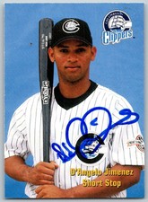 1998 Columbus Clippers Police #45 D'Angelo Jimenez SIGNED   Columbus Clippers
