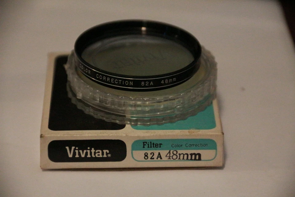 Vivitar 48mm 82A Filter W/ Original Box, Case&Instruction Sheet - Image 1 of 1