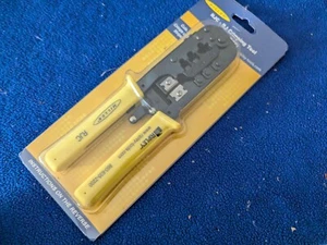Miller Ratchet Crimping Tool RJ11 RJ12 RJ45 Plugs Cat5e Cat6 Cable Cutter - Picture 1 of 3
