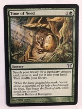 TIME OF NEED - MTG Champions of Kamigawa - UNCOMMON - Sorcery - Lightly Played