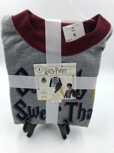 NEW Harry Potter "Up To No Good” Pajama Set Size 4 4t 2 Piece Fleece Bottoms - Picture 1 of 9
