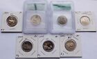 7 State Quarters 1999 DE, 2000 MA, 2001 VT, 2002 MS, 2003 NH/ME, 2006 NV, Proof+