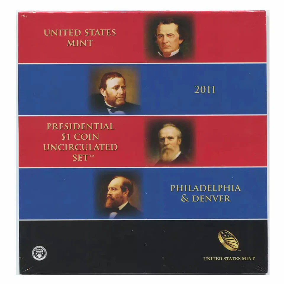 2011-P&D Presidential Dollars Uncirculated Set: 8-Coin Set in Original Packaging - Image 1 of 1