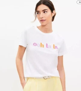 Loft Ooh La La Everyday Crew Tee Size Small - Picture 1 of 2