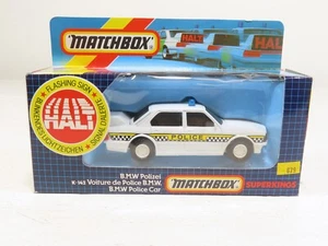 Matchbox K-142 1986 Superkings BMW Polizei German Police Car NIB  - Picture 1 of 5