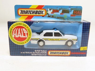 Matchbox K-142 1986 Superkings BMW Polizei German Police Car NIB  - Image 1 of 4