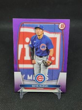 2023 Bowman Seiya Suzuki PURPLE Paper /250 CUBS Short Print
