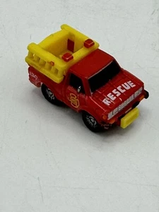 Galoob Micro Machine Datsun Rescue Truck - Fire Department 1987 Vintage - Picture 1 of 8