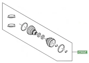 Land Rover Rear Axle Drive Shaft Boot Kit LR079503 - Picture 1 of 2