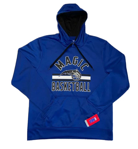 Orlando Magic Soft Pullover Hoodie Mens Large NBA Branded Blue Black Cover