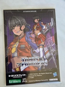 2024 SDCC COMIC CON KOTOBUKIYA TRANSFOMERS STARSCREAM CLIFFJUMPER PROMO CARD - Picture 1 of 2
