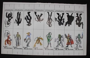 CyborGladiators 2004 Cybor Gladiators Firefly Games Figuren ungeschnitten - Bild 1 von 4
