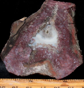 S-452c ~ 2,2 Unzen Dicke Platte Roter Moosachat - Bild 1 von 4