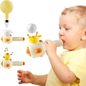 Breathing Exerciser Toys for Kids, 3-In-1 Montessori Toy for Toddler with Whistl - Picture 1 of 12