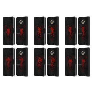 OFFICIAL CHRISTOS KARAPANOS SHIELD LEATHER BOOK CASE FOR MOTOROLA PHONES 2 - Picture 1 of 12