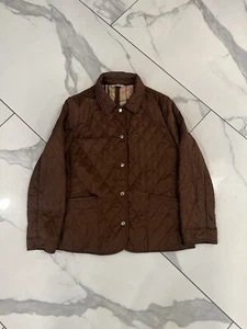 Women's BURBERRY London Quilted Jacket Blazer Nova Check Medium made in ENGLAND - Picture 1 of 8