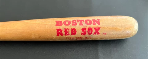 Vintage 1991 BOSTON RED SOX MLB Cooperstown Wooden 18” Mini Baseball Bat Cover