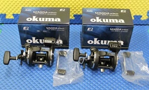 Carrete de arrastre contador de línea Okuma Magda Pro 2BB para zurdos MA 20DLX paquete de 2 - Imagen 1 de 6
