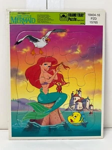 Komplett! *Die kleine Meerjungfrau* 12 Stück Rahmen Tablett Puzzle Disney Film 4911B - Bild 1 von 9