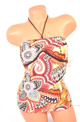 Women's Hobie Cherry Tubini Tankini Bikini Top Size Small  NWT - Image 1 of 4