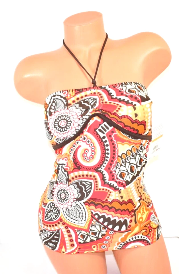 Top de bikini para mujer Hobie Cherry Tubini Tankini talla pequeña nuevo con etiquetas Foto 1 de 4