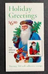 U.S. Stamps SC #BK286. Victorian Santa 34¢ Booklet Sealed - Picture 1 of 1