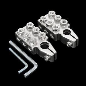 6x 1/0 AWG Battery Terminal Clamps for Tapered Top Post 12-Way Connector - Picture 1 of 8