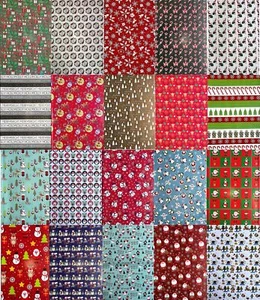 20 Assorted Sheets Christmas Gift Wrapping Paper - Cute and Traditional Designs - Picture 1 of 1
